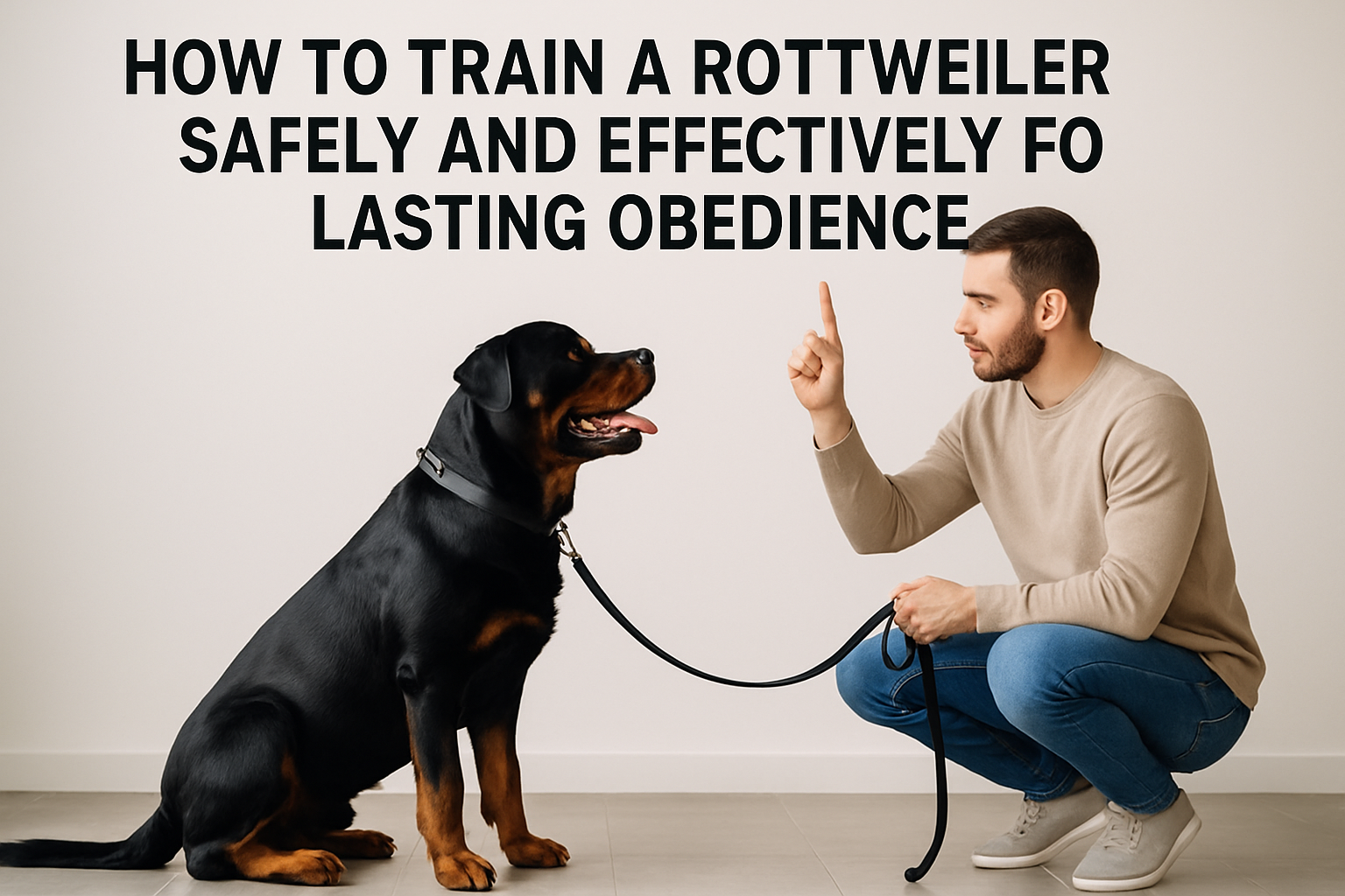 How to Train a Rottweiler Safely and Effectively