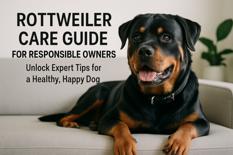 Rottweiler Care Guide for Responsible Owners