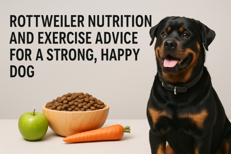 Rottweiler Nutrition and Exercise Advice