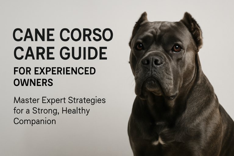 Cane Corso Care Guide for Experienced Owners