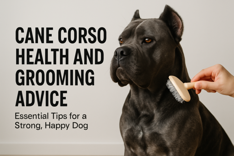 Cane Corso Health and Grooming Advice