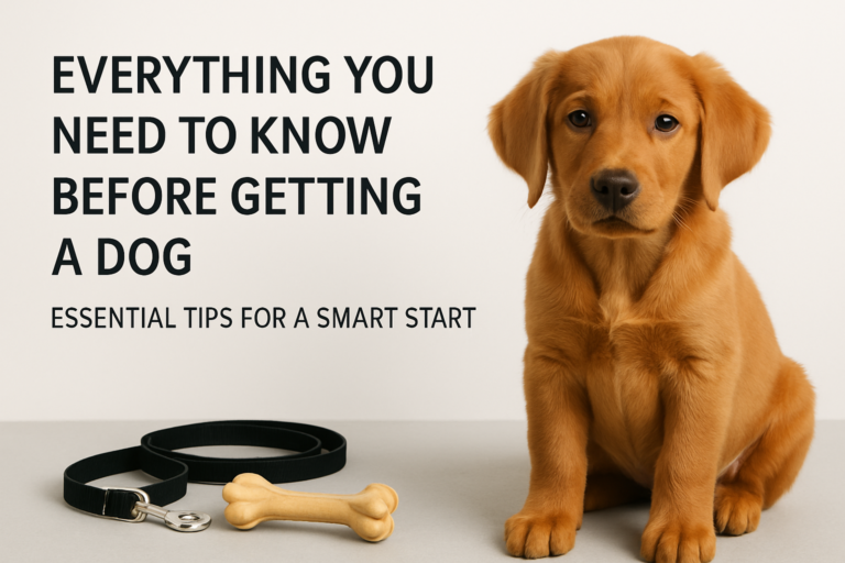 Everything You Need to Know Before Getting a Dog