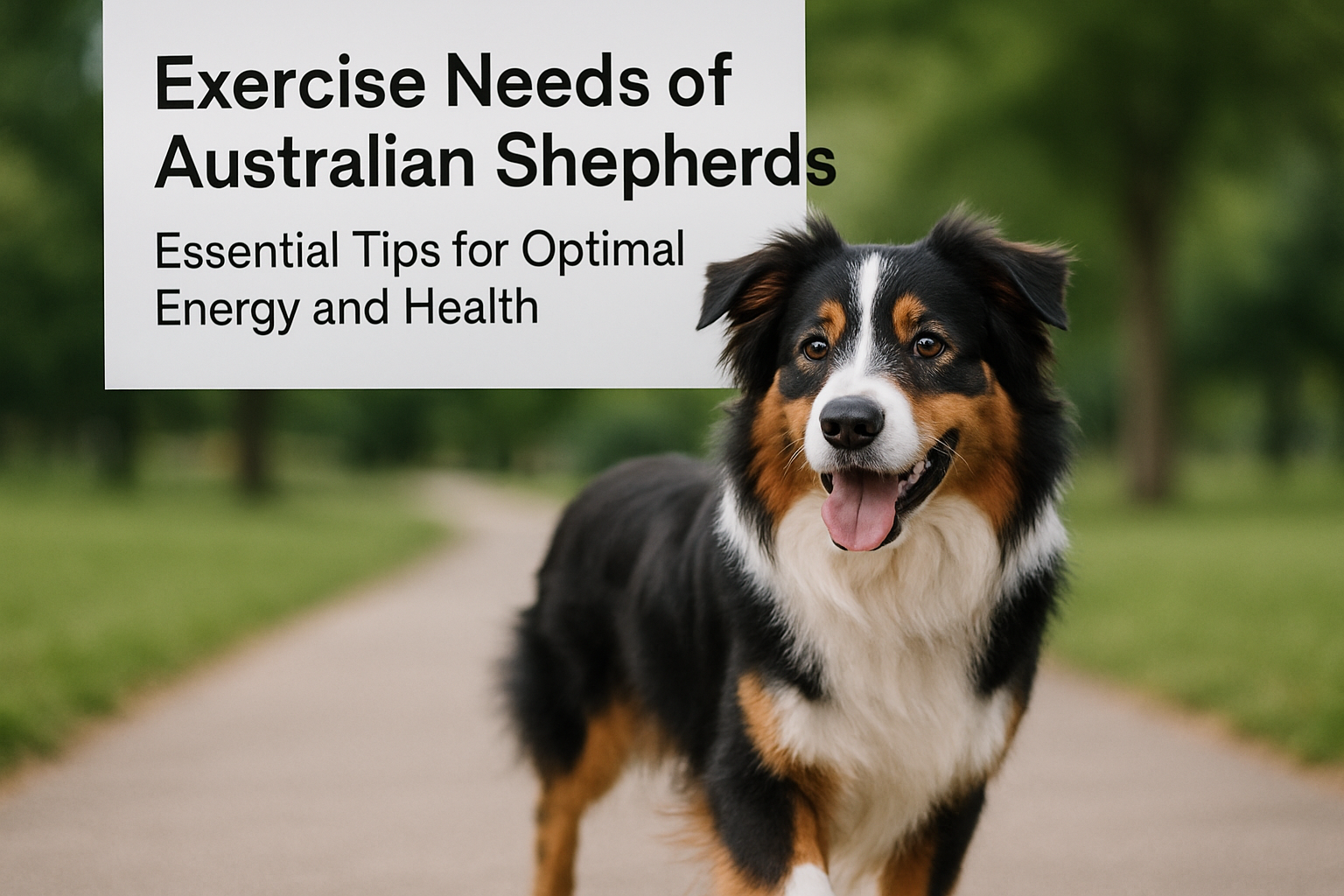 Exercise Needs of Australian Shepherds