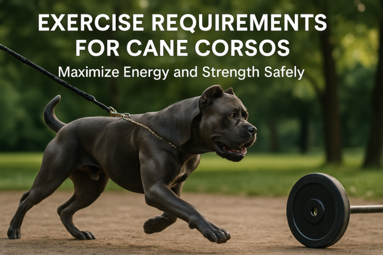 Exercise Requirements for Cane Corsos