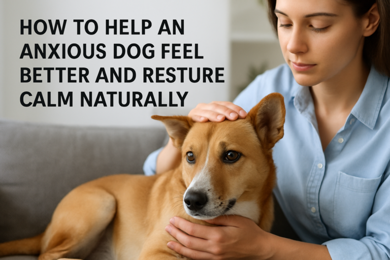 How to Help an Anxious Dog Feel Better