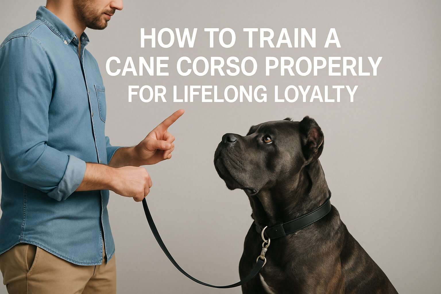 How to Train a Cane Corso Properly