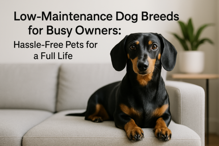 Low-Maintenance Dog Breeds for Busy Owners