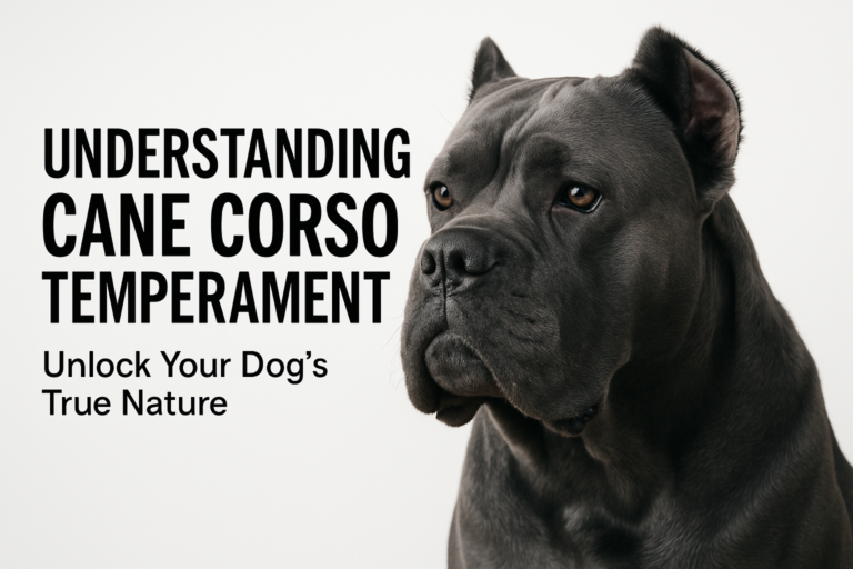 Understanding Cane Corso Temperament