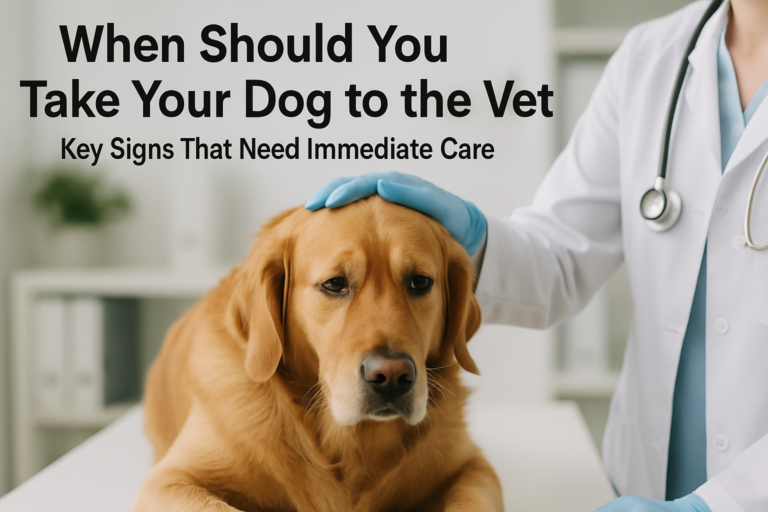 When Should You Take Your Dog to the Vet?