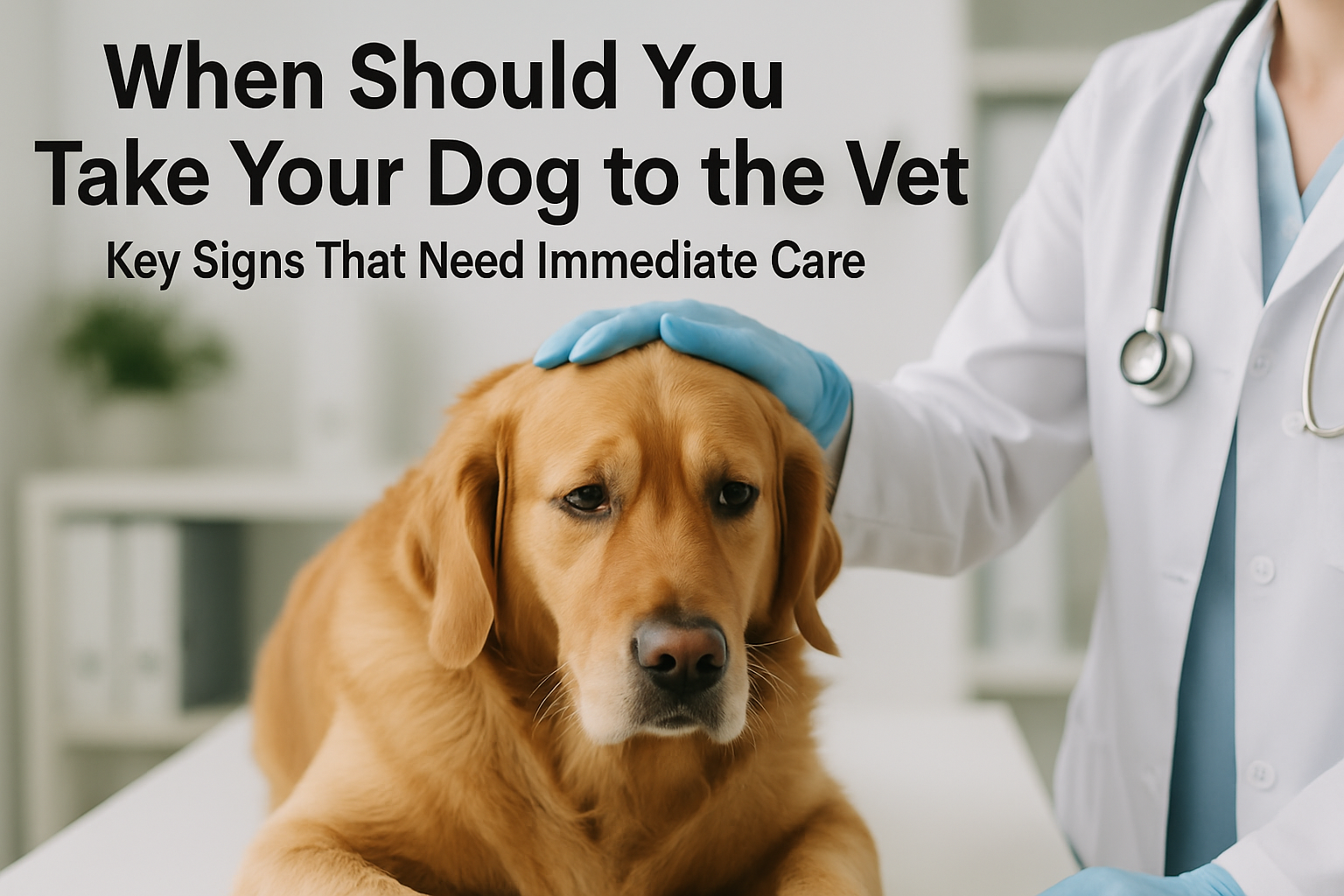 When Should You Take Your Dog to the Vet?